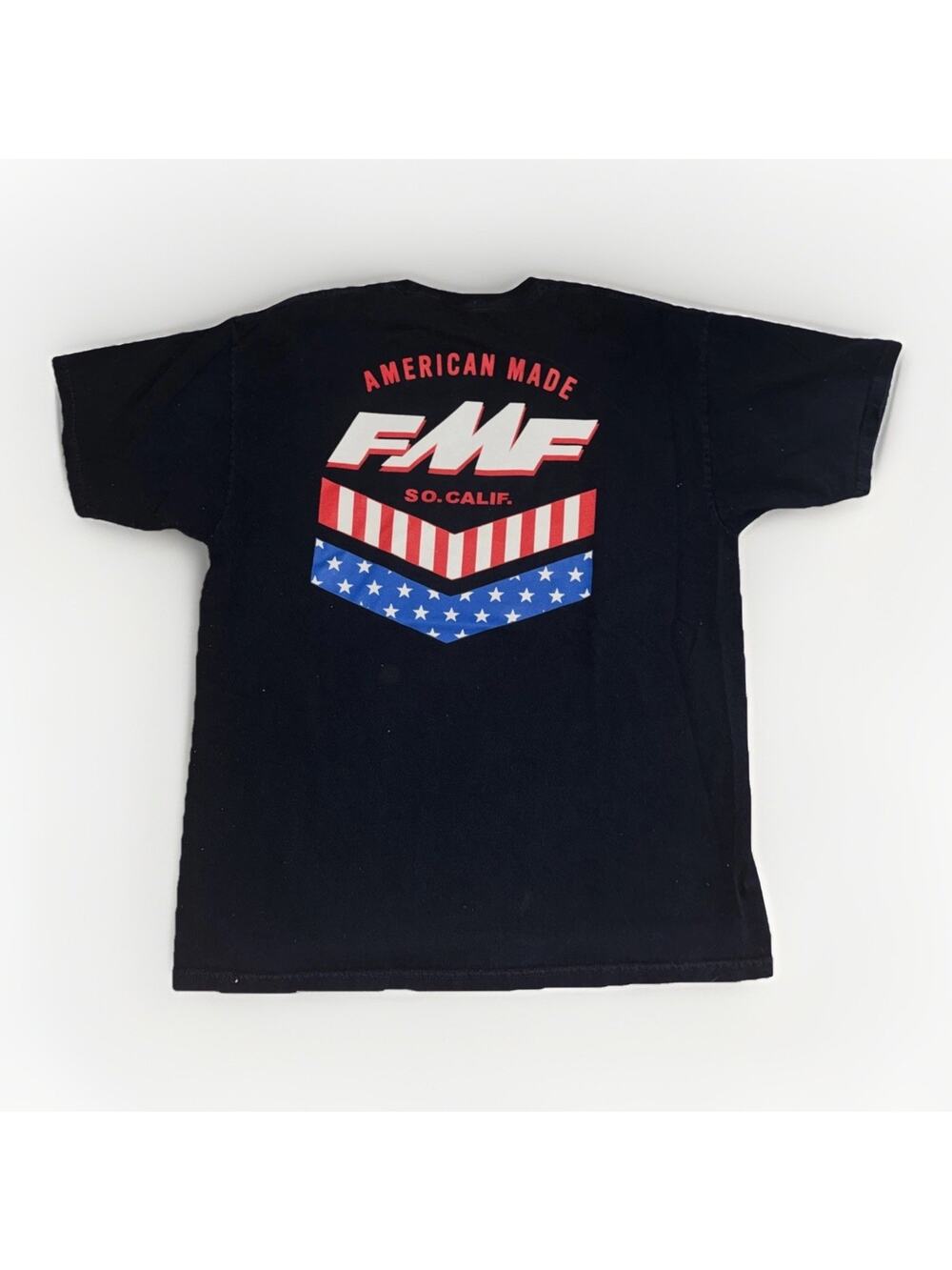 FMF T-Shirt Navy Blue XL 22x29 Motocross USA Y2K